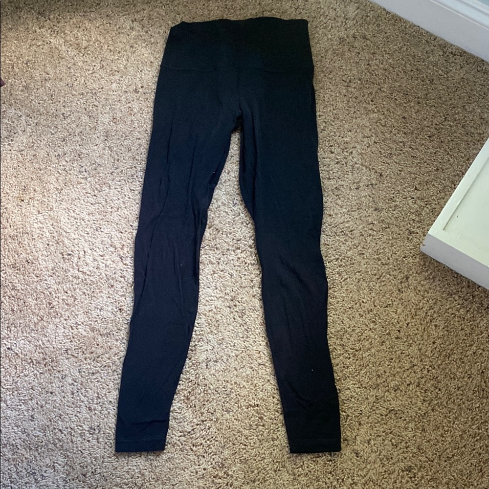 Black Lululemon High-Waisted Leggings